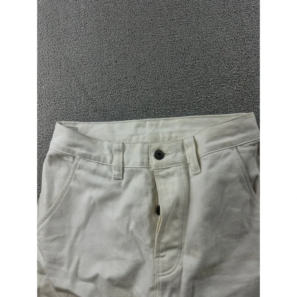 Nudie Jeans‎ Tuff Tony Pants Men W26 L28 White Loose Wide-Leg Heritage Workwear